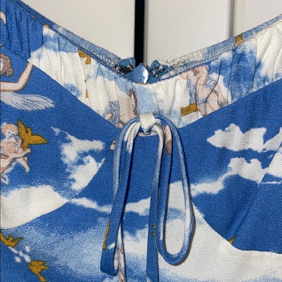 RARE Taylor Swift Reformation Blue White Cielo Print Dress 8 NWOT - Picture 5 of 11